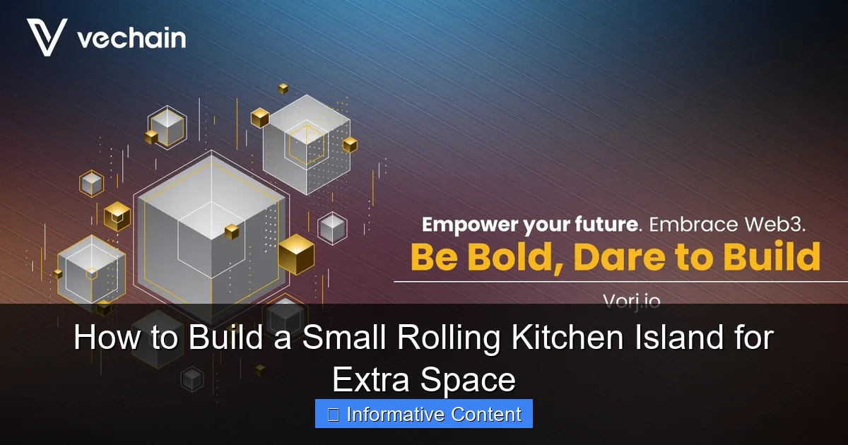 How to Build a Small Rolling Kitchen Island for Extra Space