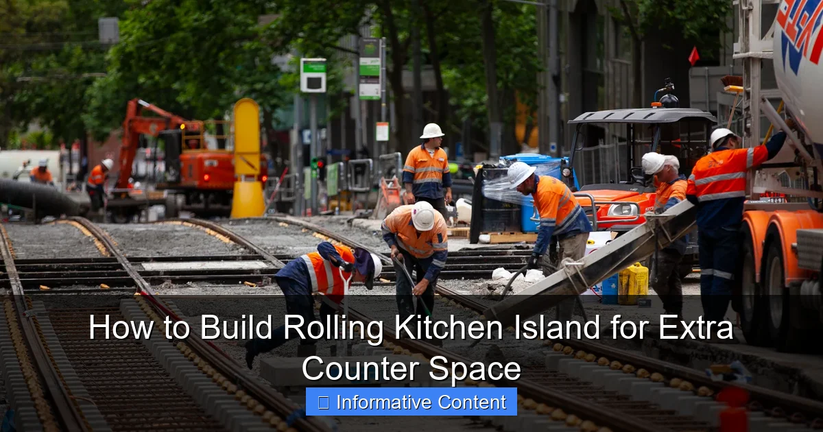 How to Build Rolling Kitchen Island for Extra Counter Space