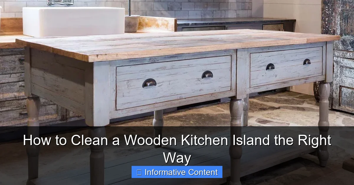 How to Clean a Wooden Kitchen Island the Right Way