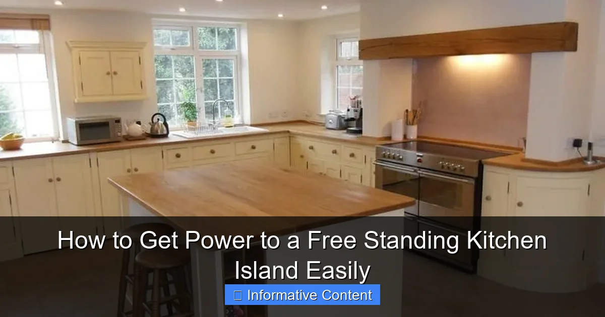 How to Get Power to a Free Standing Kitchen Island Easily
