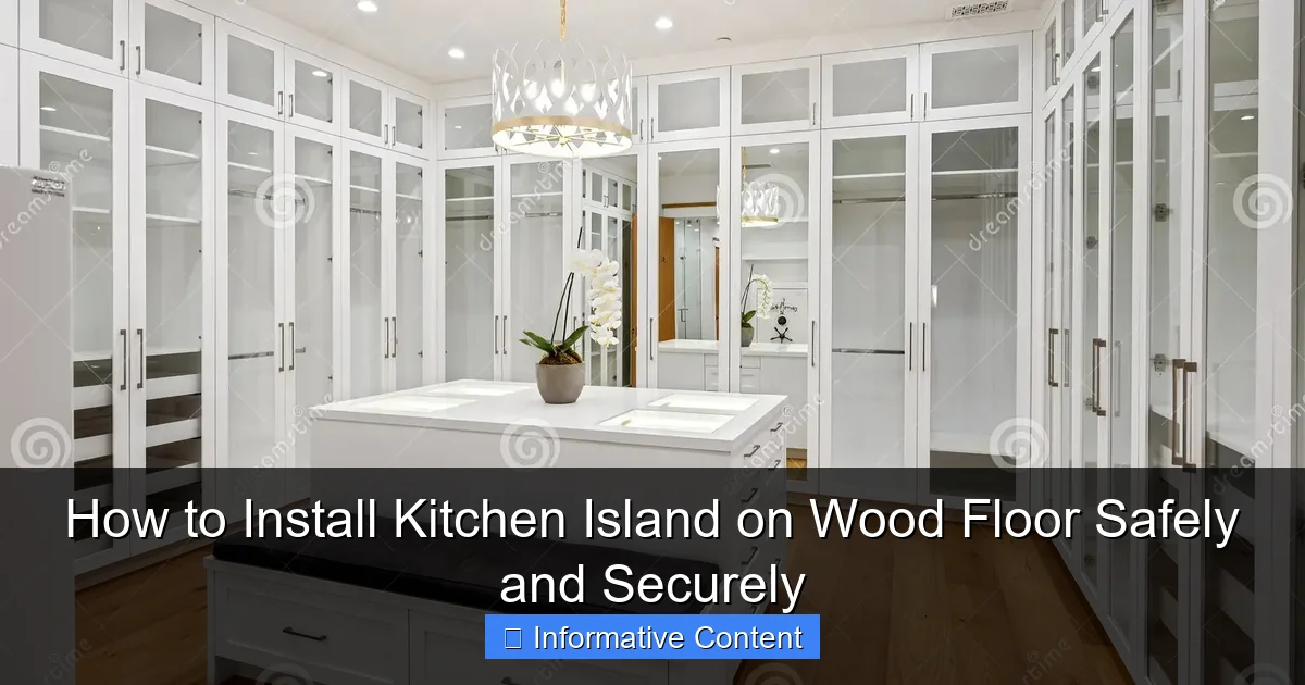 How to Install Kitchen Island on Wood Floor Safely and Securely