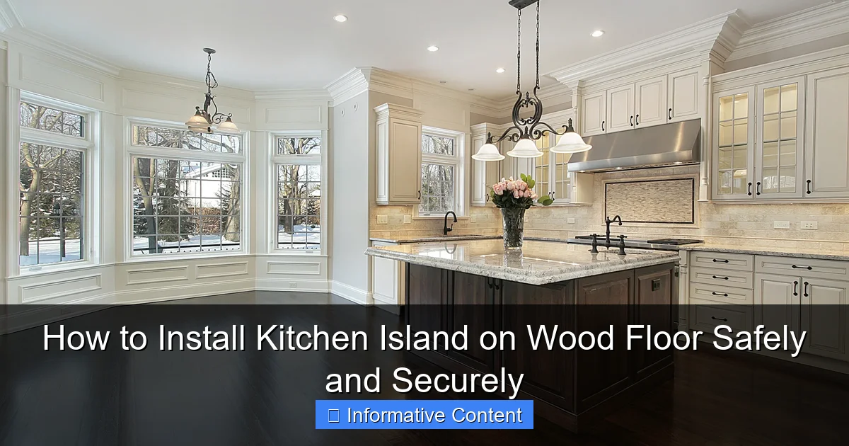 How to Install Kitchen Island on Wood Floor Safely and Securely