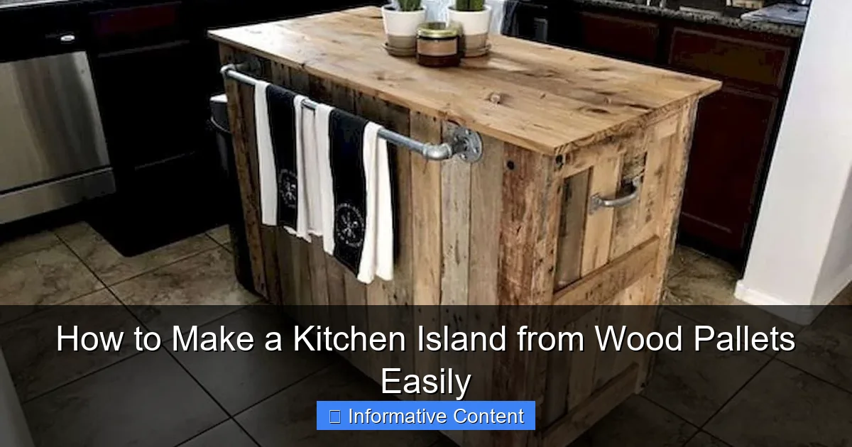 How to Make a Kitchen Island from Wood Pallets Easily