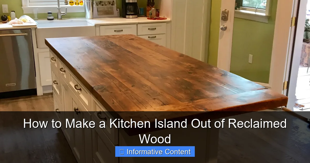 How to Make a Kitchen Island Out of Reclaimed Wood