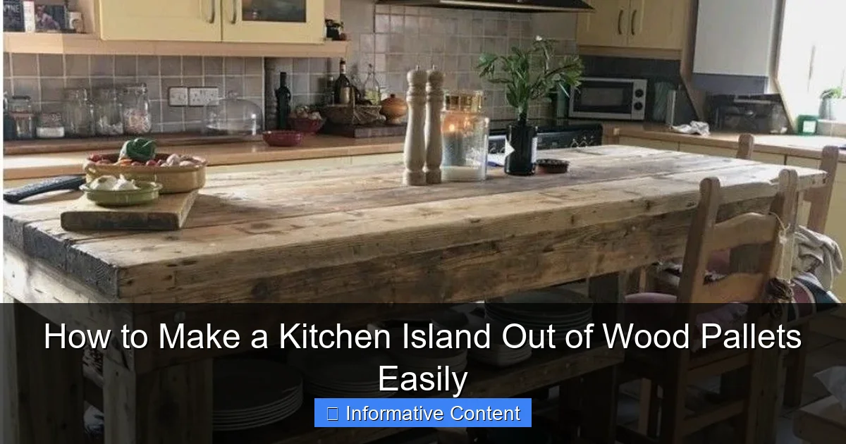 How to Make a Kitchen Island Out of Wood Pallets Easily