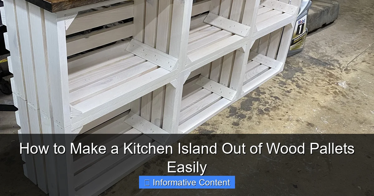 How to Make a Kitchen Island Out of Wood Pallets Easily
