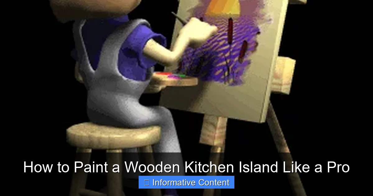 How to Paint a Wooden Kitchen Island Like a Pro