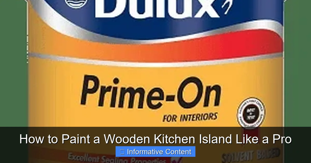 How to Paint a Wooden Kitchen Island Like a Pro