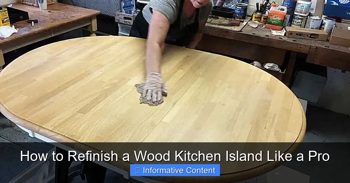 How to Refinish a Wood Kitchen Island Like a Pro
