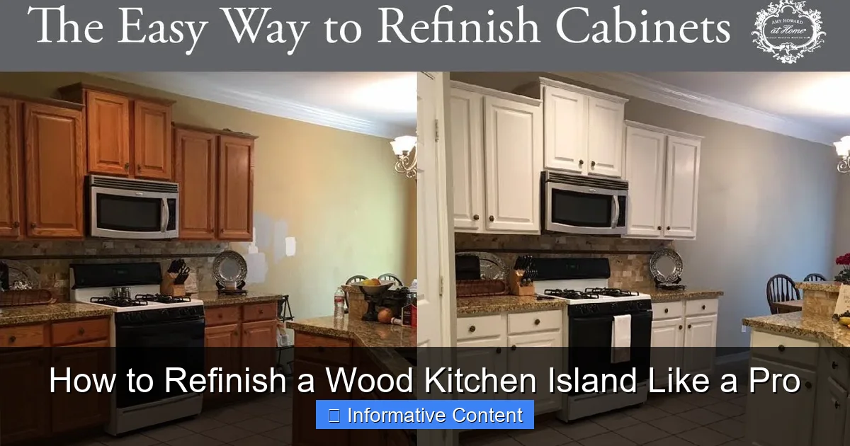 How to Refinish a Wood Kitchen Island Like a Pro