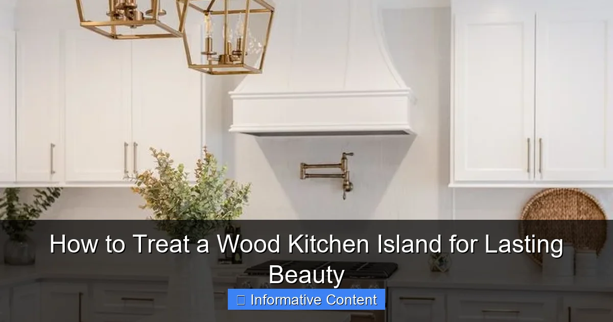 How to Treat a Wood Kitchen Island for Lasting Beauty