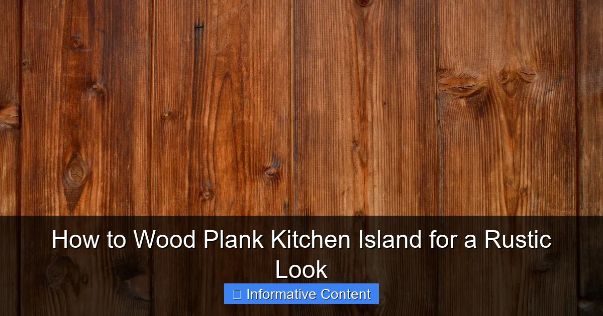 How to Wood Plank Kitchen Island for a Rustic Look