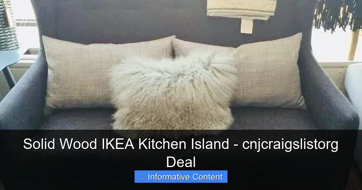 Solid Wood IKEA Kitchen Island - cnjcraigslistorg Deal