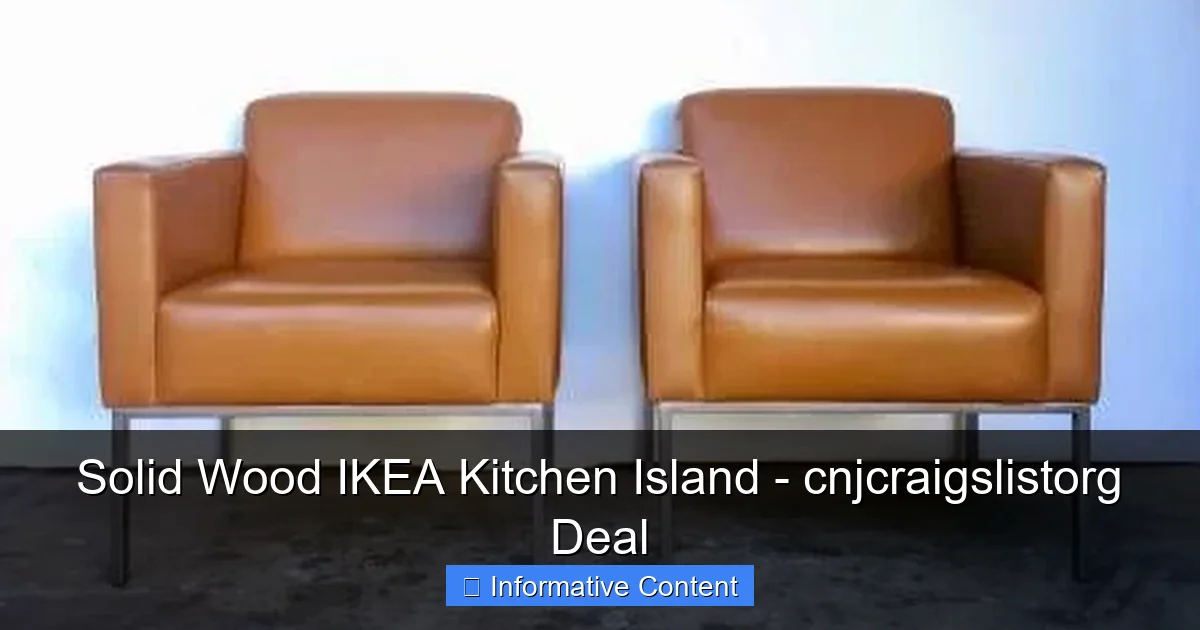 Solid Wood IKEA Kitchen Island - cnjcraigslistorg Deal