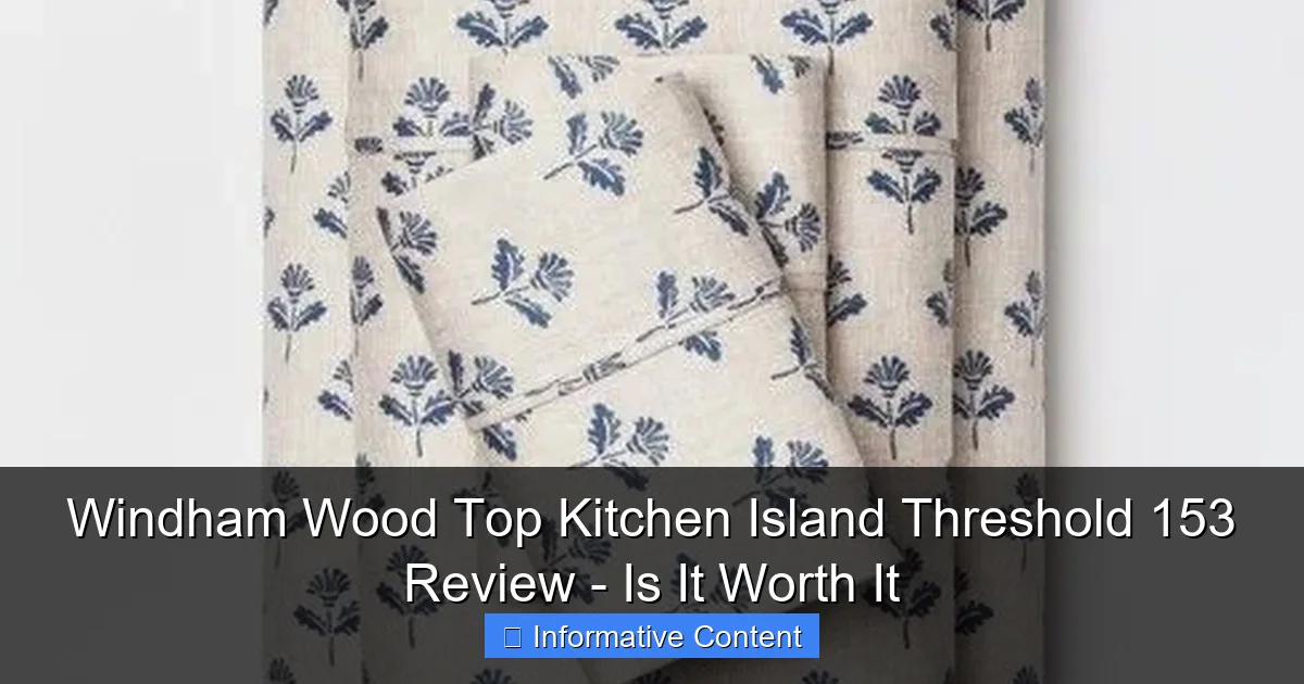 Windham Wood Top Kitchen Island Threshold 153 Review - Is It Worth It