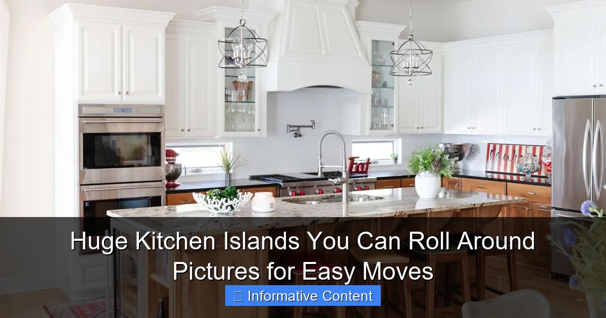 Huge Kitchen Islands You Can Roll Around Pictures for Easy Moves