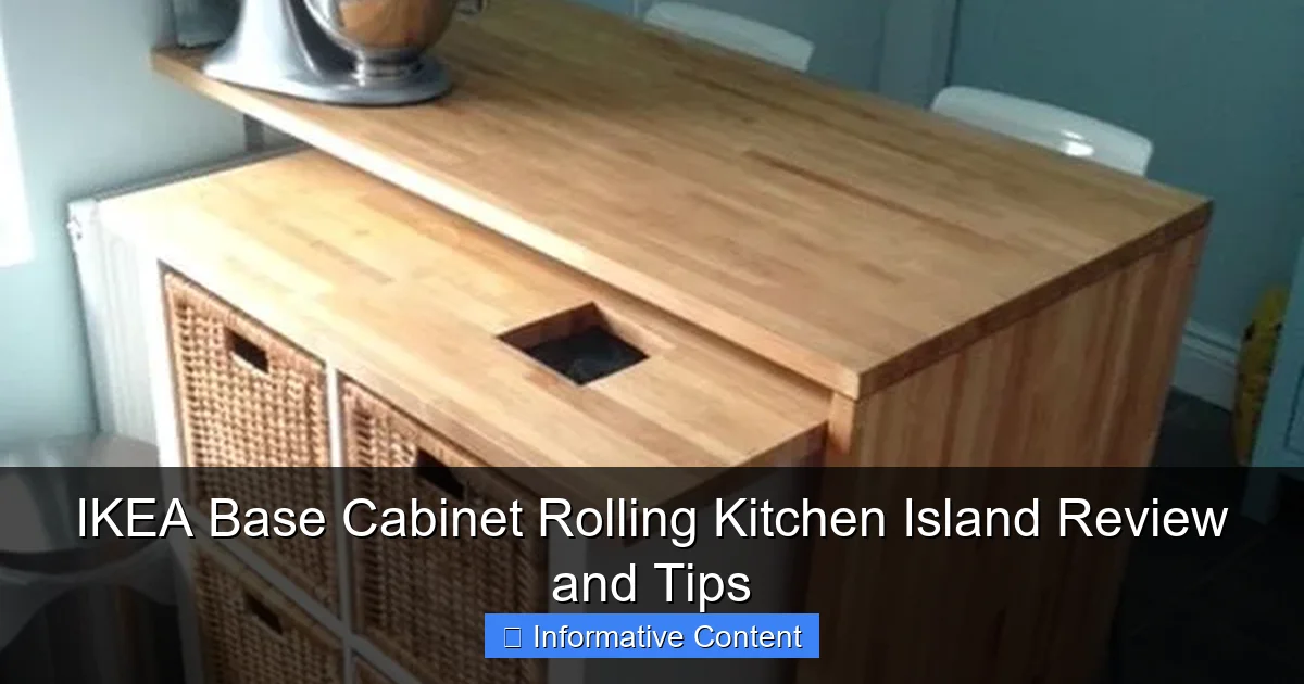 IKEA Base Cabinet Rolling Kitchen Island Review and Tips