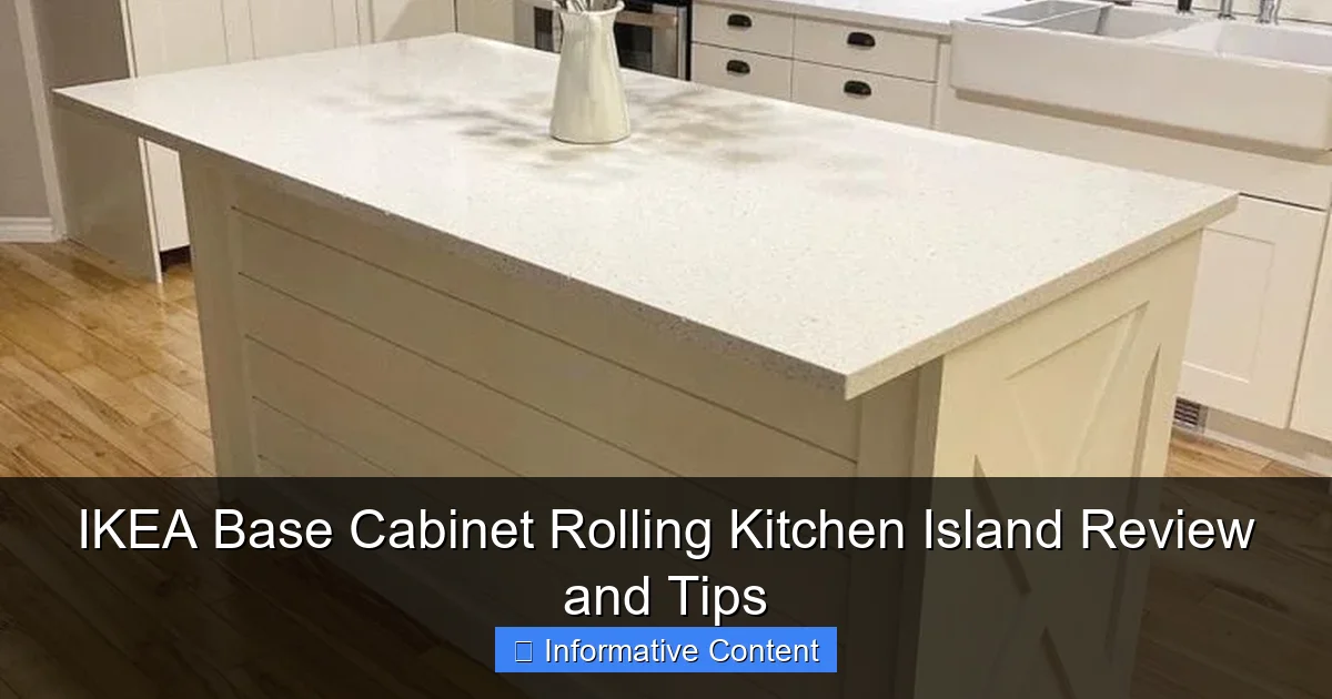 IKEA Base Cabinet Rolling Kitchen Island Review and Tips