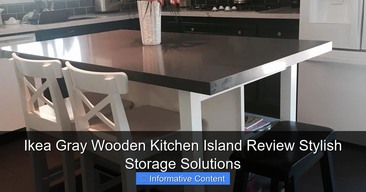 Ikea Gray Wooden Kitchen Island Review Stylish Storage Solutions
