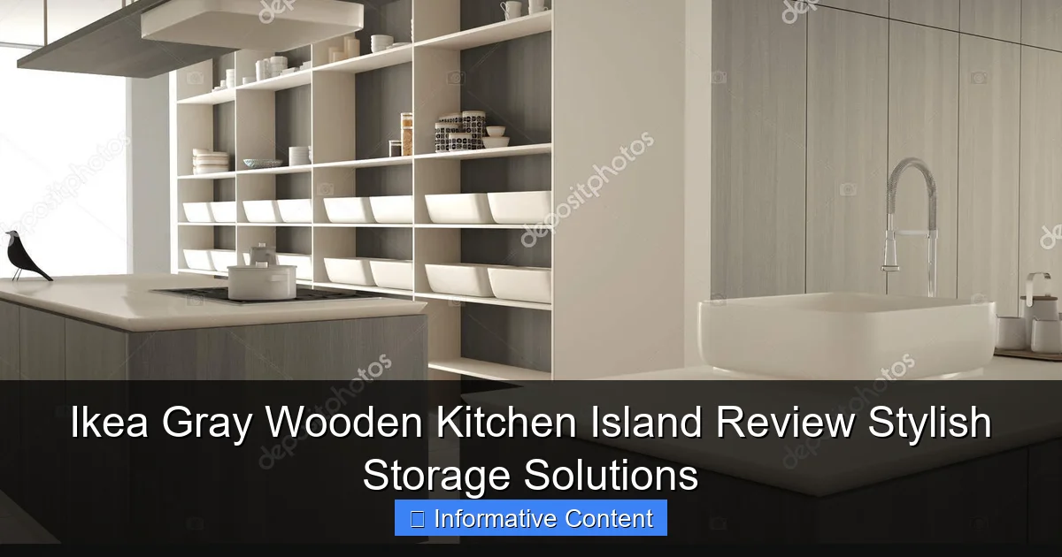 Ikea Gray Wooden Kitchen Island Review Stylish Storage Solutions
