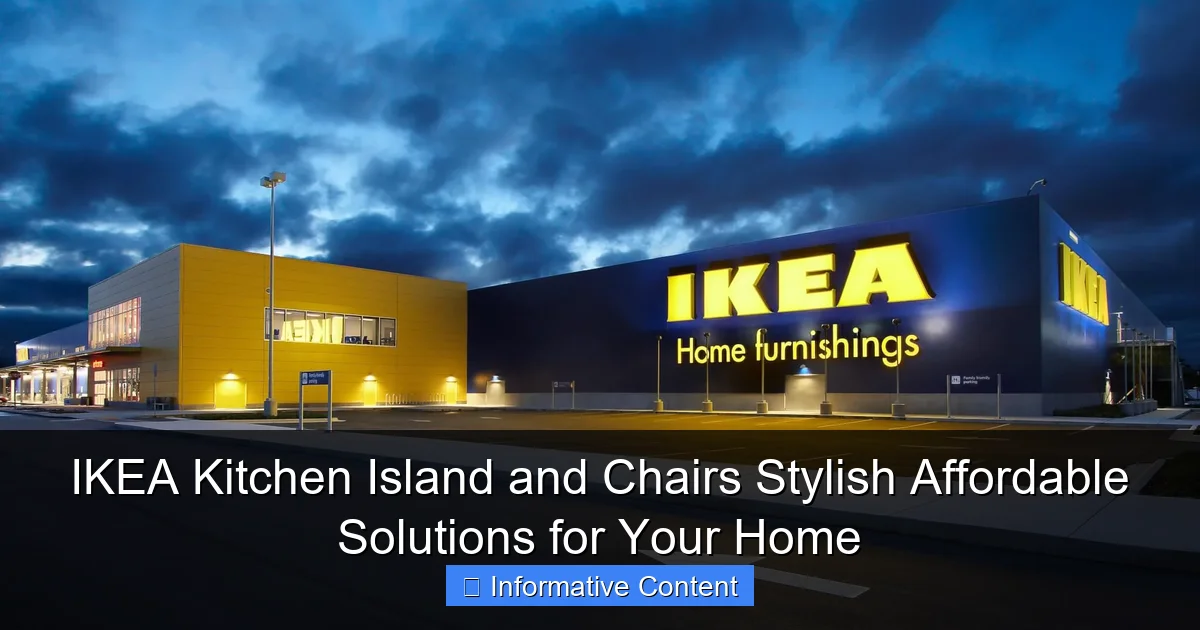 IKEA Kitchen Island and Chairs Stylish Affordable Solutions for Your Home