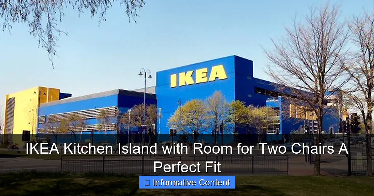 IKEA Kitchen Island with Room for Two Chairs A Perfect Fit