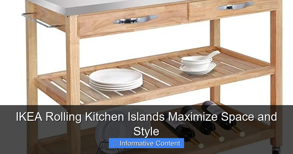 IKEA Rolling Kitchen Islands Maximize Space and Style
