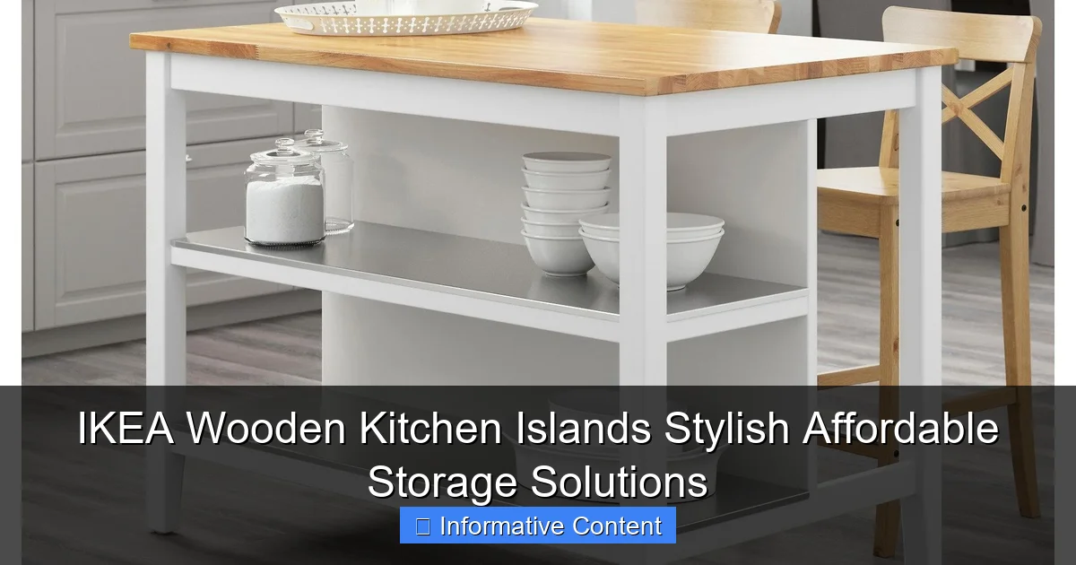 IKEA Wooden Kitchen Islands Stylish Affordable Storage Solutions