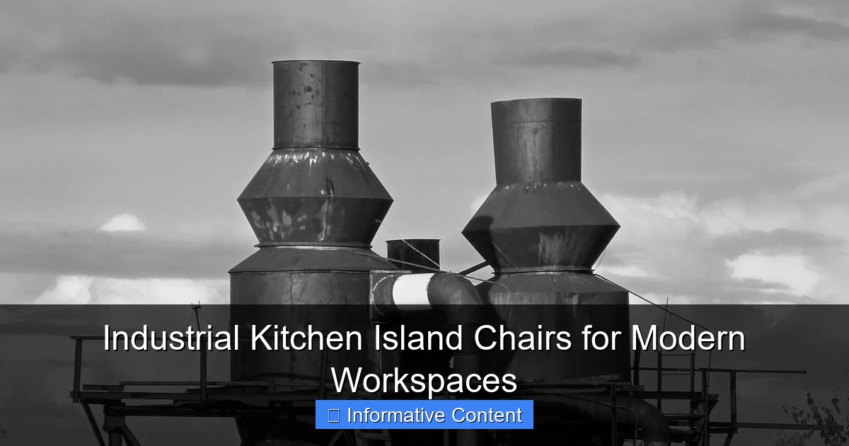 Industrial Kitchen Island Chairs for Modern Workspaces