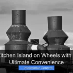 Industrial Kitchen Island on Wheels with Seating for Ultimate Convenience