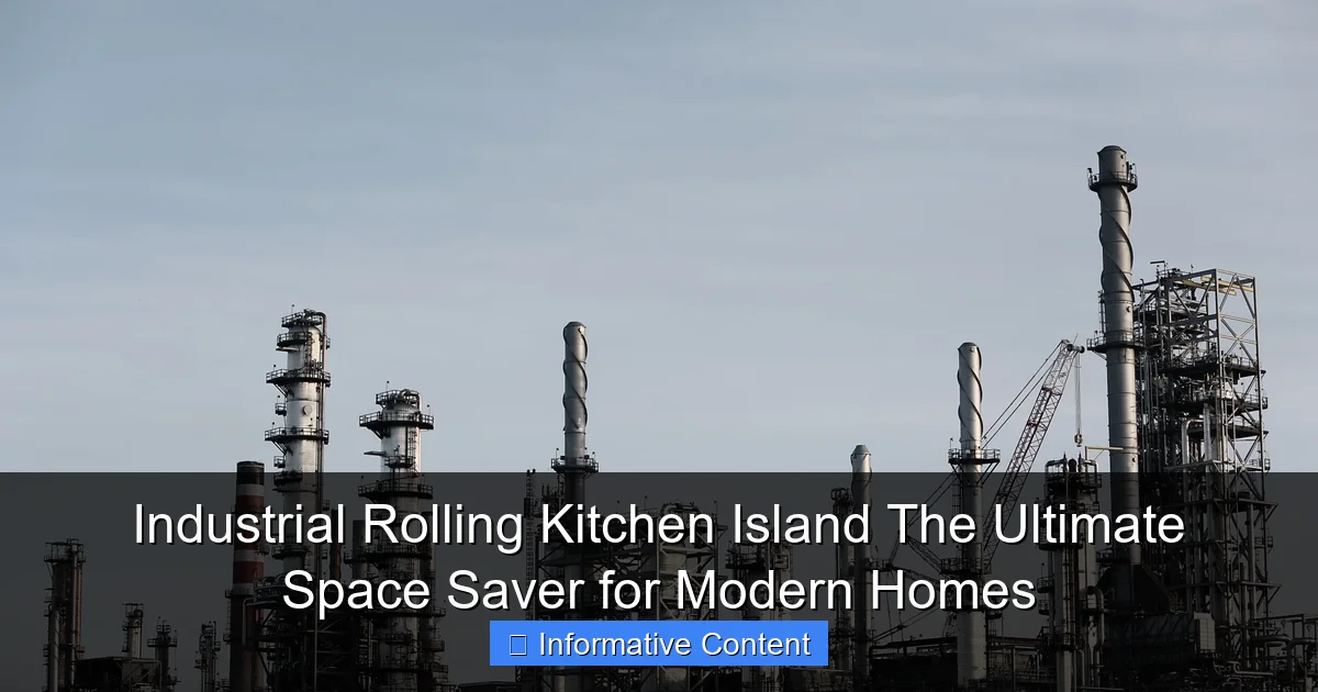Industrial Rolling Kitchen Island The Ultimate Space Saver for Modern Homes