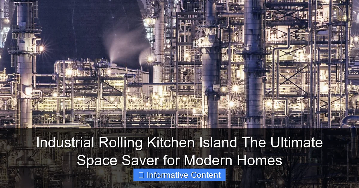 Industrial Rolling Kitchen Island The Ultimate Space Saver for Modern Homes