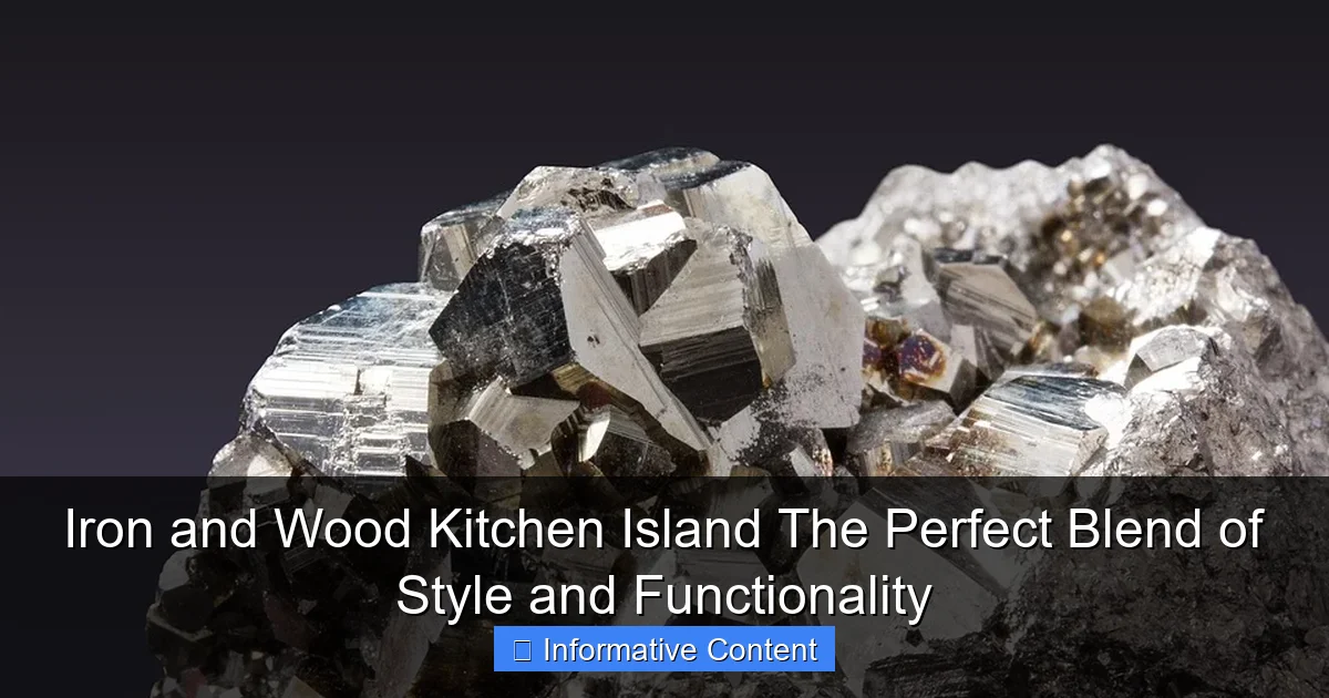 Iron and Wood Kitchen Island The Perfect Blend of Style and Functionality