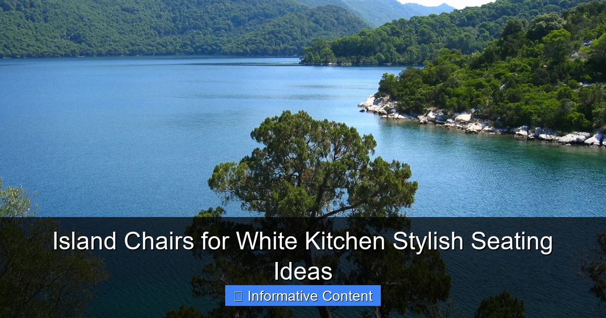 Island Chairs for White Kitchen Stylish Seating Ideas