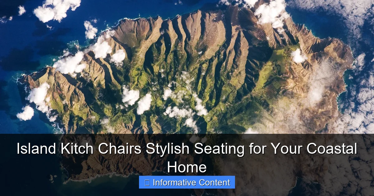 Island Kitch Chairs Stylish Seating for Your Coastal Home