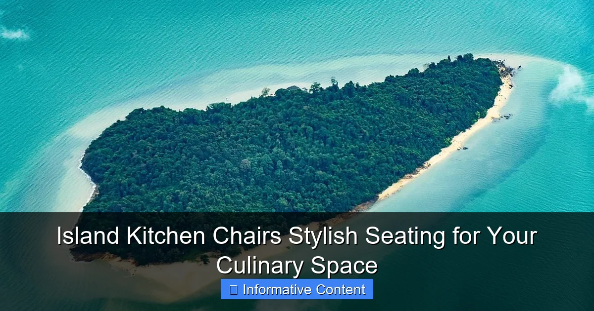 Island Kitchen Chairs Stylish Seating for Your Culinary Space