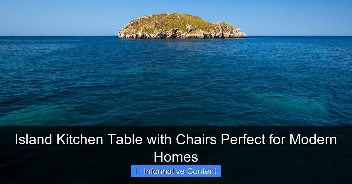 Island Kitchen Table with Chairs Perfect for Modern Homes