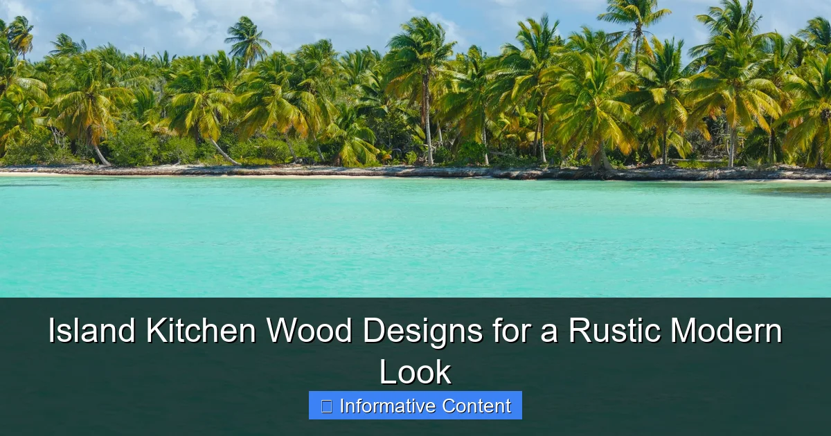 Island Kitchen Wood Designs for a Rustic Modern Look