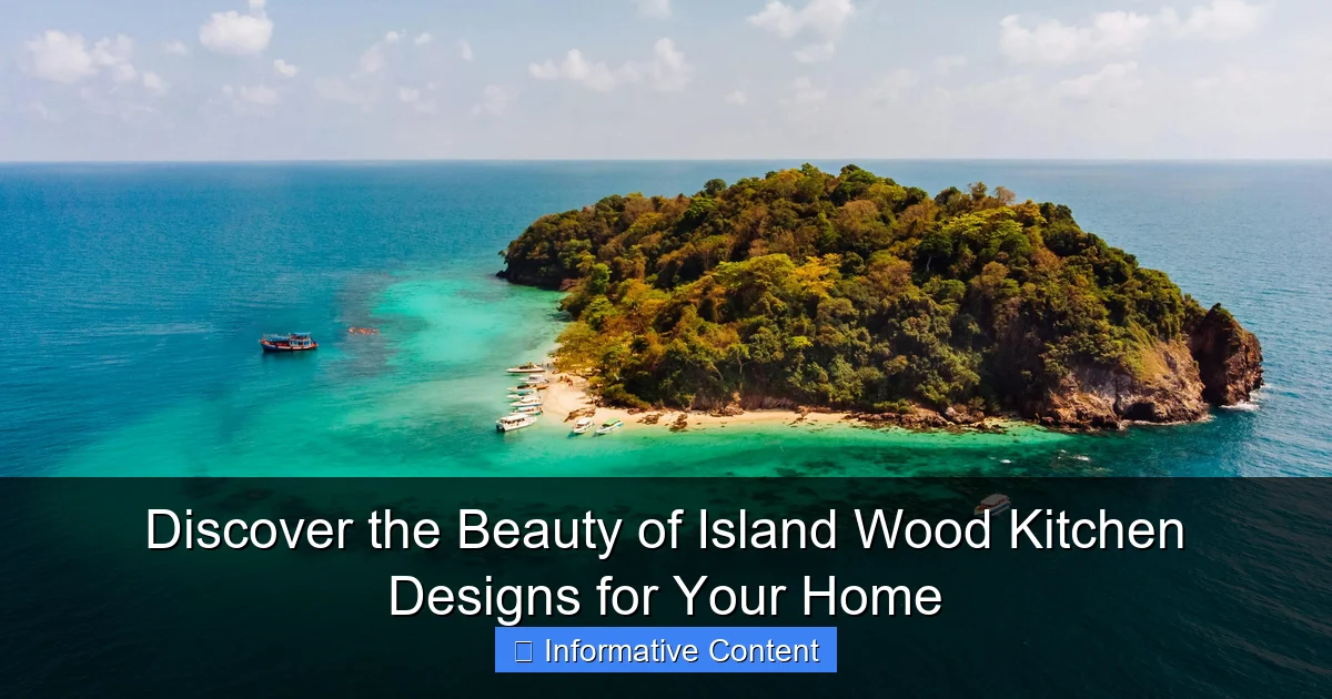 Discover the Beauty of Island Wood Kitchen Designs for Your Home