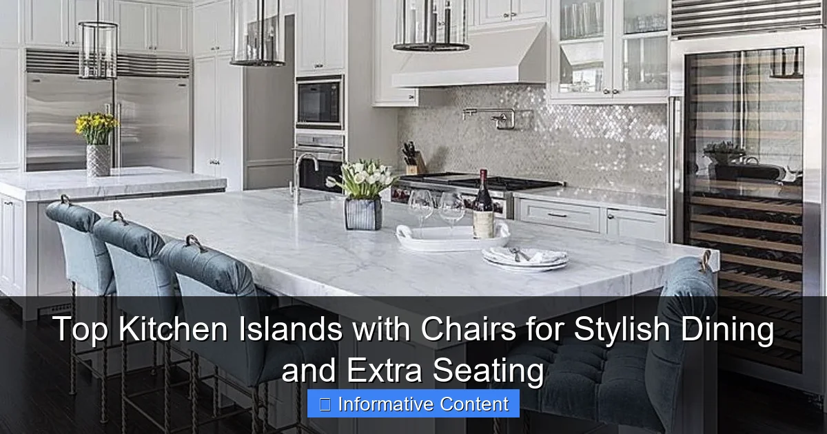 Top Kitchen Islands with Chairs for Stylish Dining and Extra Seating