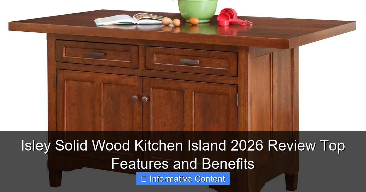 Isley Solid Wood Kitchen Island 2026 Review Top Features and Benefits