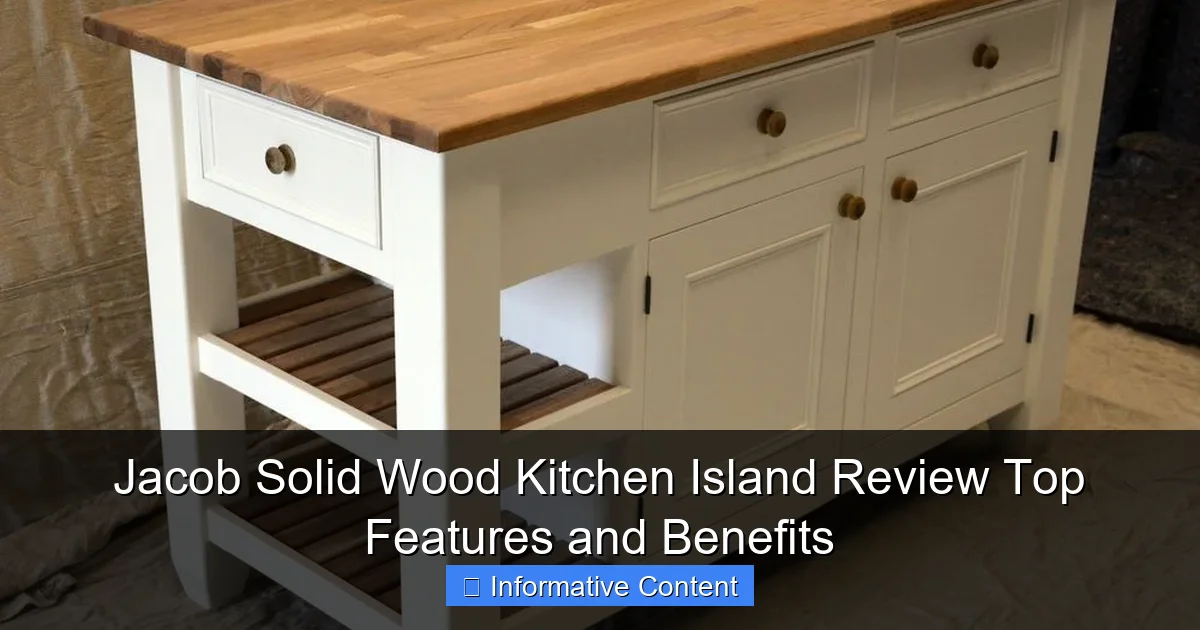 Jacob Solid Wood Kitchen Island Review Top Features and Benefits