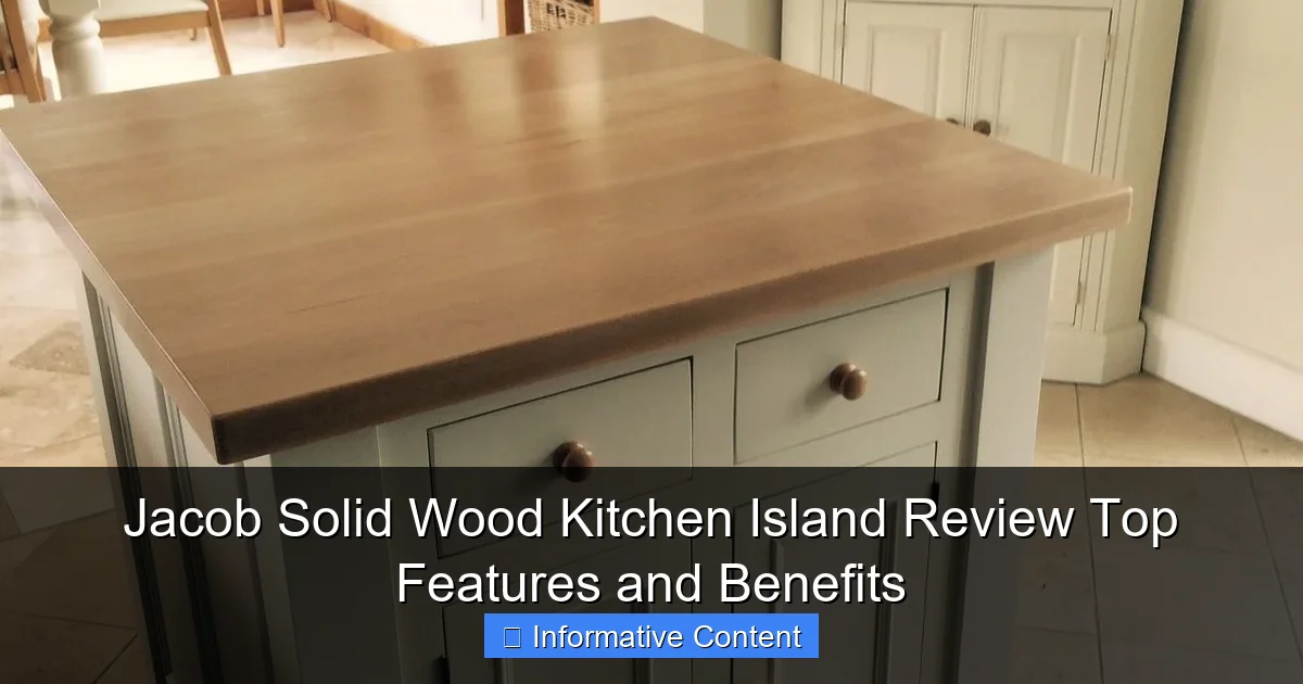 Jacob Solid Wood Kitchen Island Review Top Features and Benefits