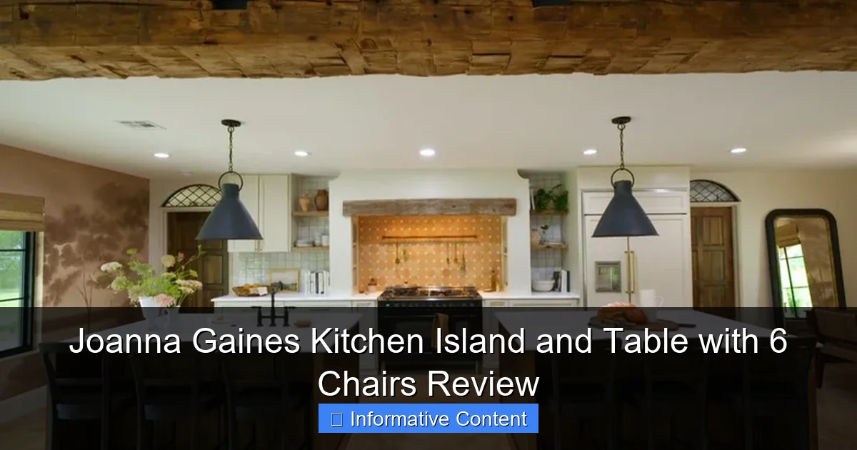 Joanna Gaines Kitchen Island and Table with 6 Chairs Review