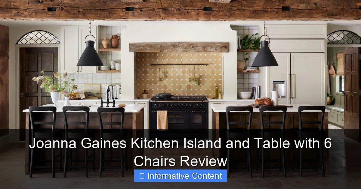 Joanna Gaines Kitchen Island and Table with 6 Chairs Review