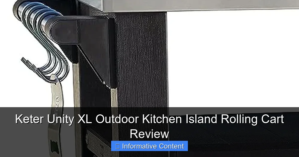 Keter Unity XL Outdoor Kitchen Island Rolling Cart Review
