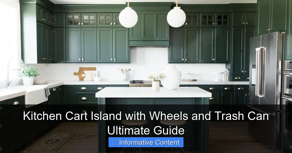 Kitchen Cart Island with Wheels and Trash Can Ultimate Guide