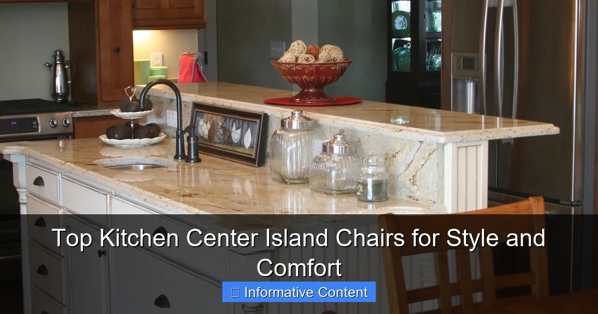 Top Kitchen Center Island Chairs for Style and Comfort