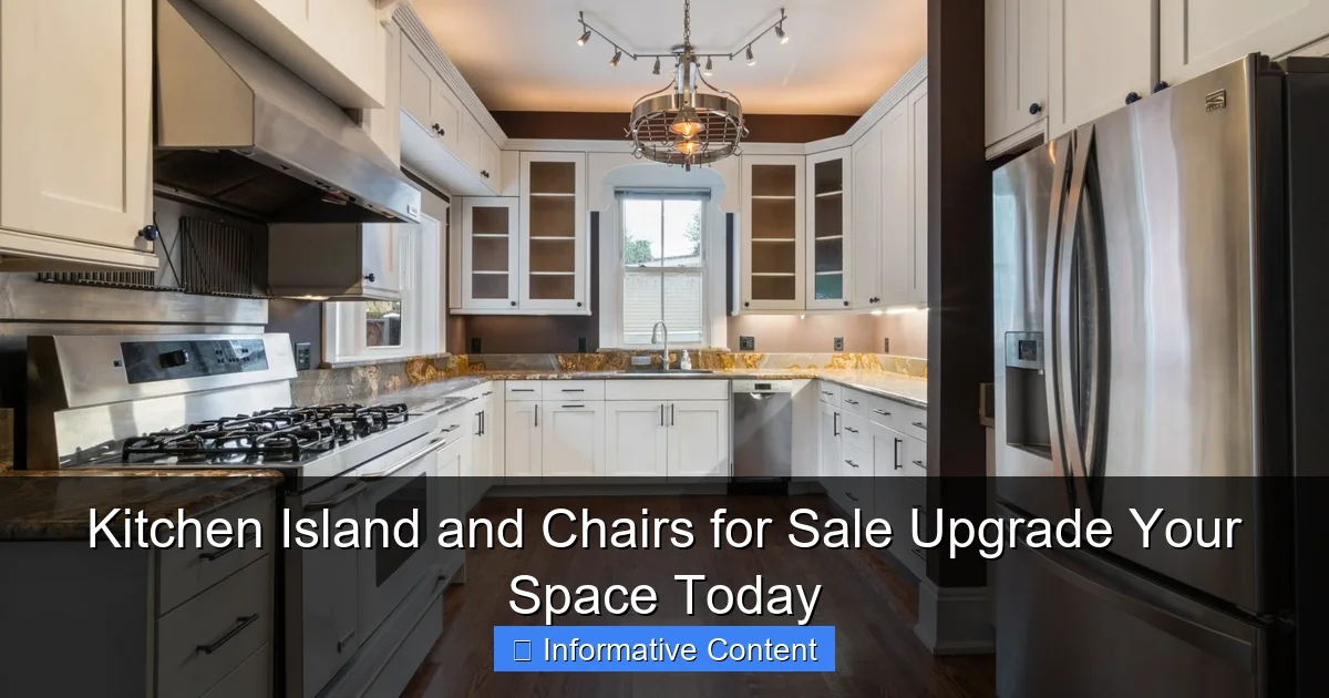 Kitchen Island and Chairs for Sale Upgrade Your Space Today