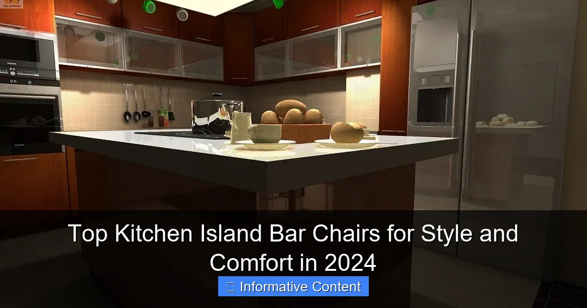 Top Kitchen Island Bar Chairs for Style and Comfort in 2024